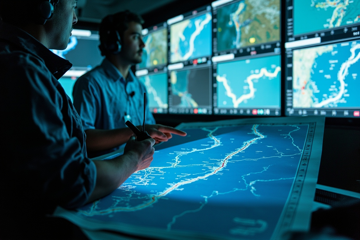 River logistics dispatch room